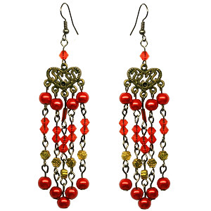 Ohrringe, Ohrhänger, Vintage Look, Ohrschmuck, Modeschmuck, 2512